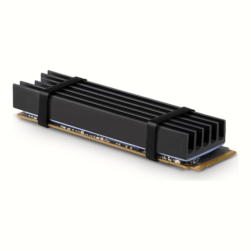 Axagon CLR-M2L10 computer cooling system M.2 NVMe SSD, Solid-state drive Heatsink/Radiator Black 1 pc(s)
