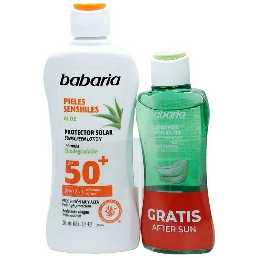 Babaria Aloe aizsargkrēms Saule Spf50 jutīgai
