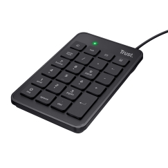 Trust 22221 numbritega klahvistik Sülearvuti/PC USB Must
