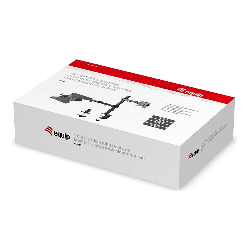 Equip 650119 monitori kinnitus ja alus 81,3 cm (32") Laud Must – 3