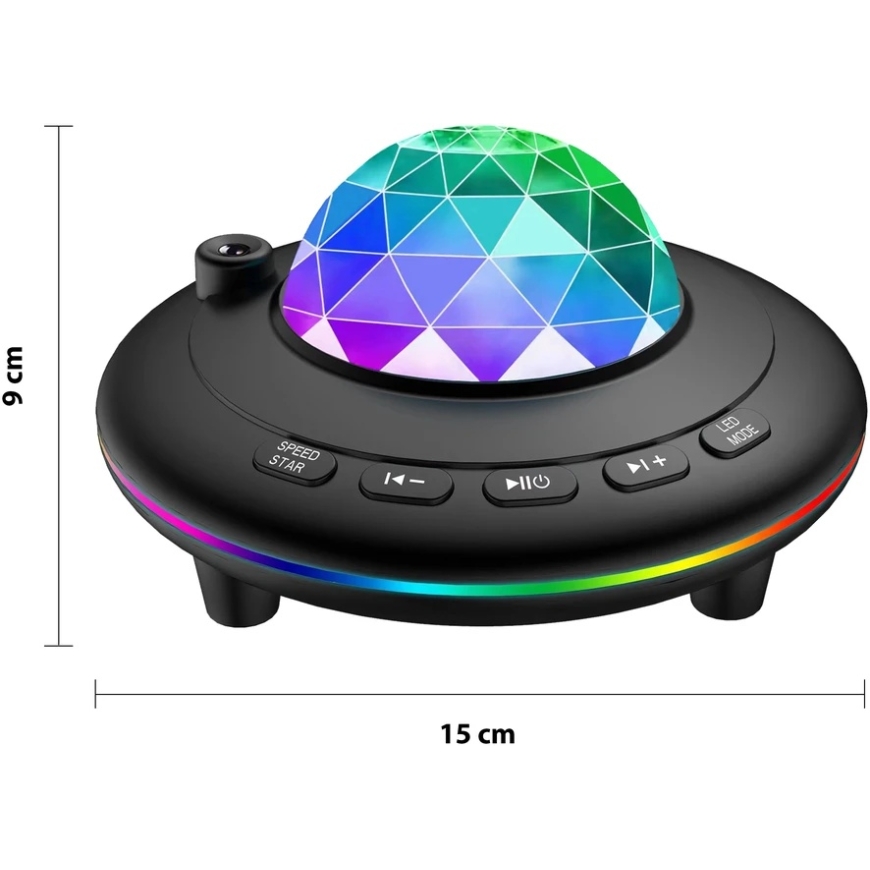 Night Light Lamp, Star-shaped, Sky, Space, Rotating LED Projector, 2in1, + Remote Control -e789 – 3