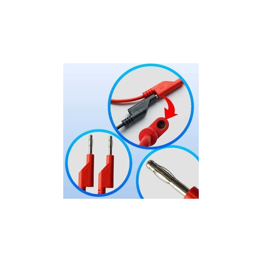 „PeakTech 7046“ 25 cm juhtmete ühendamise komplekt – 3