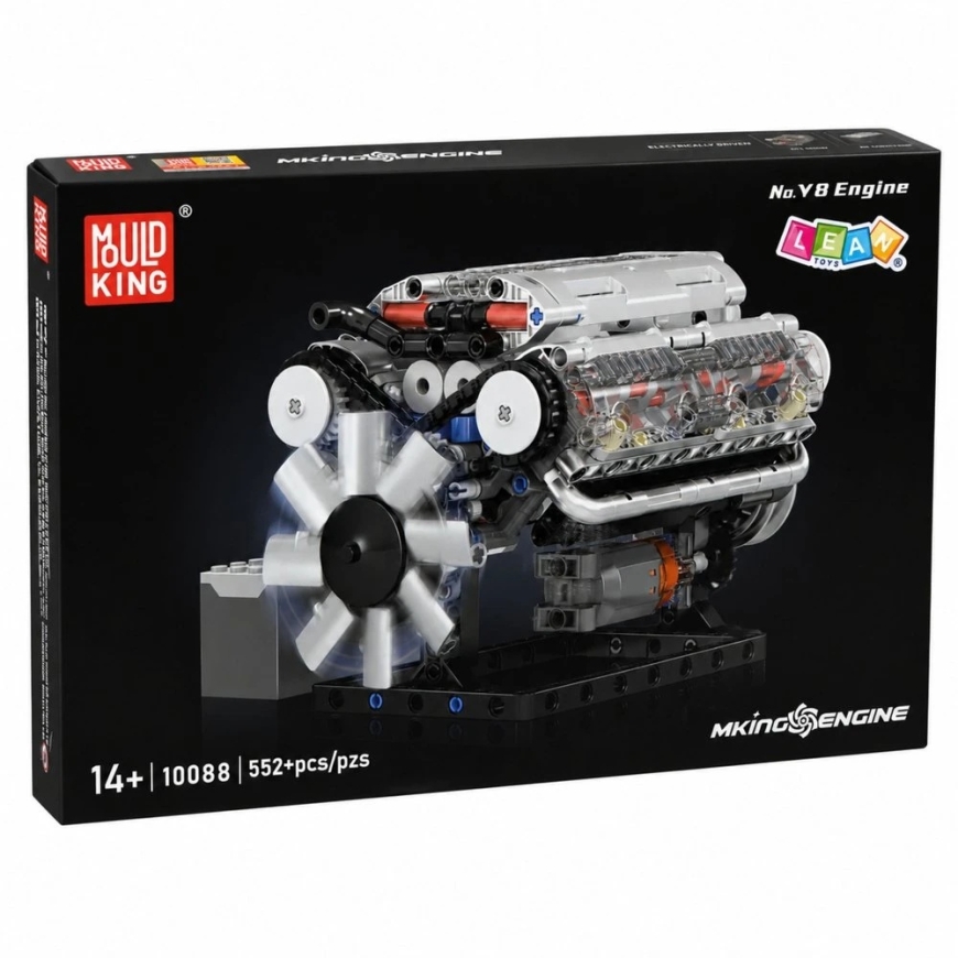 Lean Toys Constructor Set V8 Engine 552 pcs. – 5
