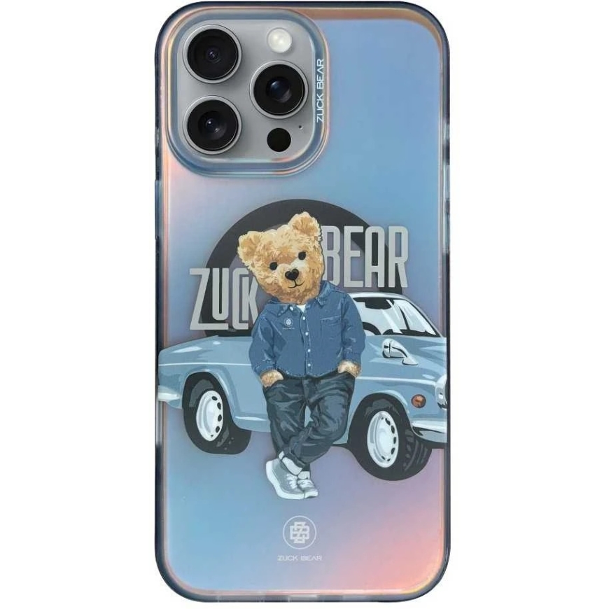 ZUCK BEAR California Cool MAG case compatible with MagSafe, designed for iPhone 16 Pro Max car use. – 2