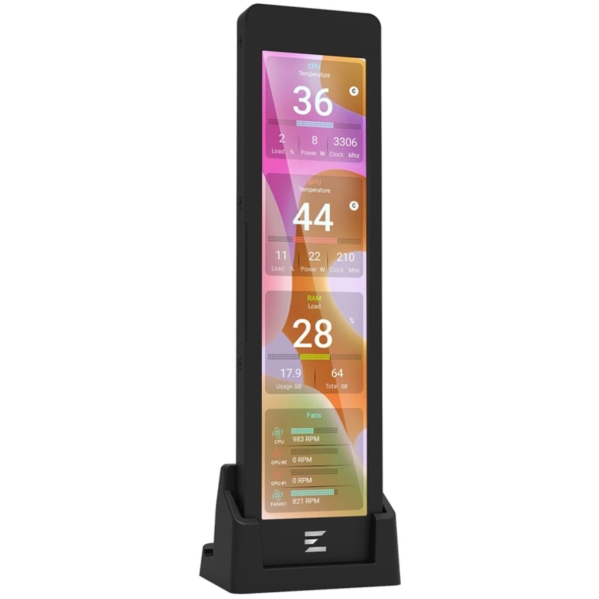 Zalman ZM-MF916, Sensor Panel Screen, Black