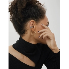Furiosa Steel Single Earring Bubbly Cuff SE-BUBBLY-S