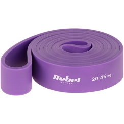 TPE Exercise Band – "Power Band PT-4", purple, 20–45 kg, REBEL ACTIVE
