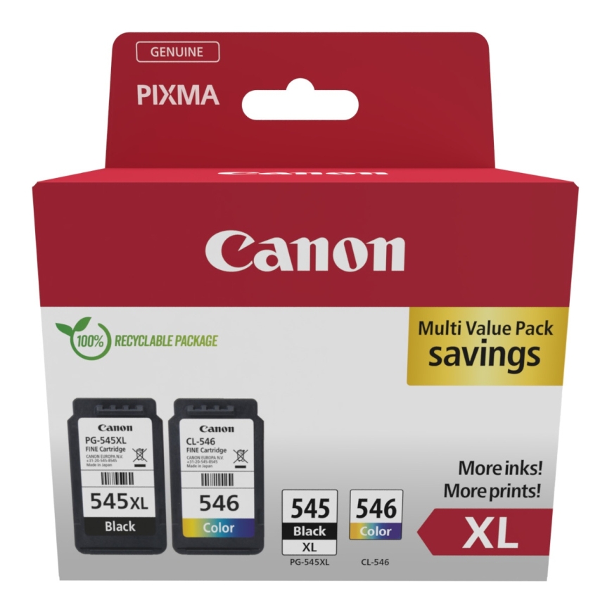 Canon PG-545XL/CL-546 (8286B010) Ink Cartridge Multipack