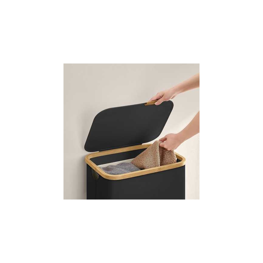 Spacetronik Laundry Basket, 130 l, 1 compartment, black – 4