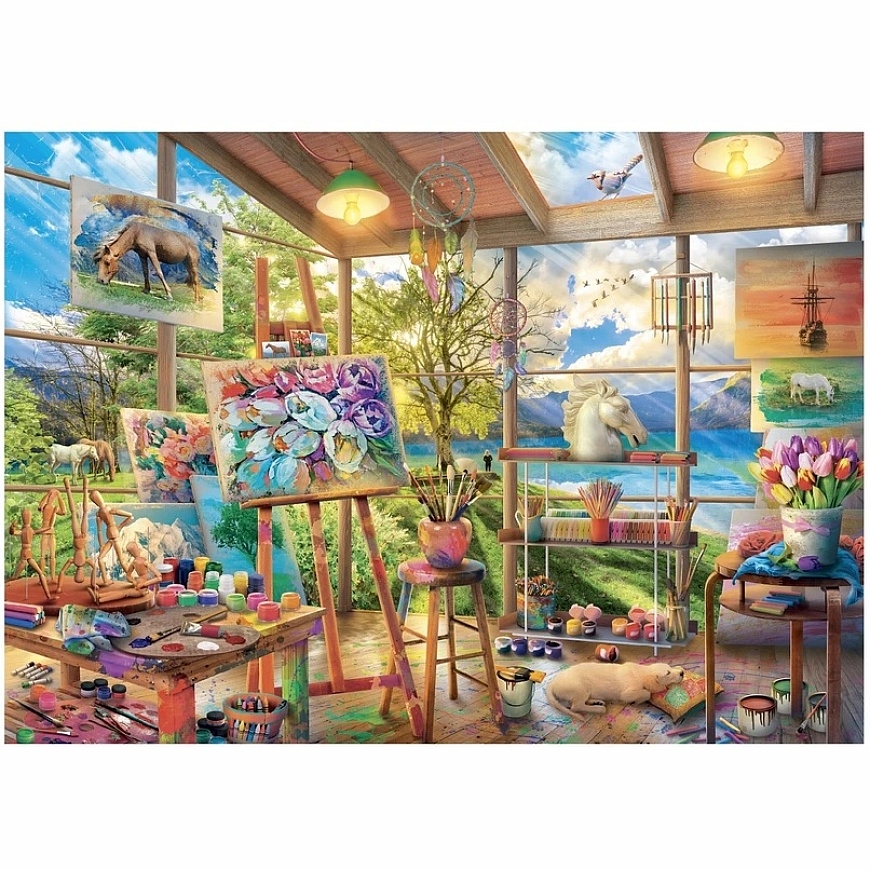 Dino Puzzle 2000 Pcs: Painting Studio – 3