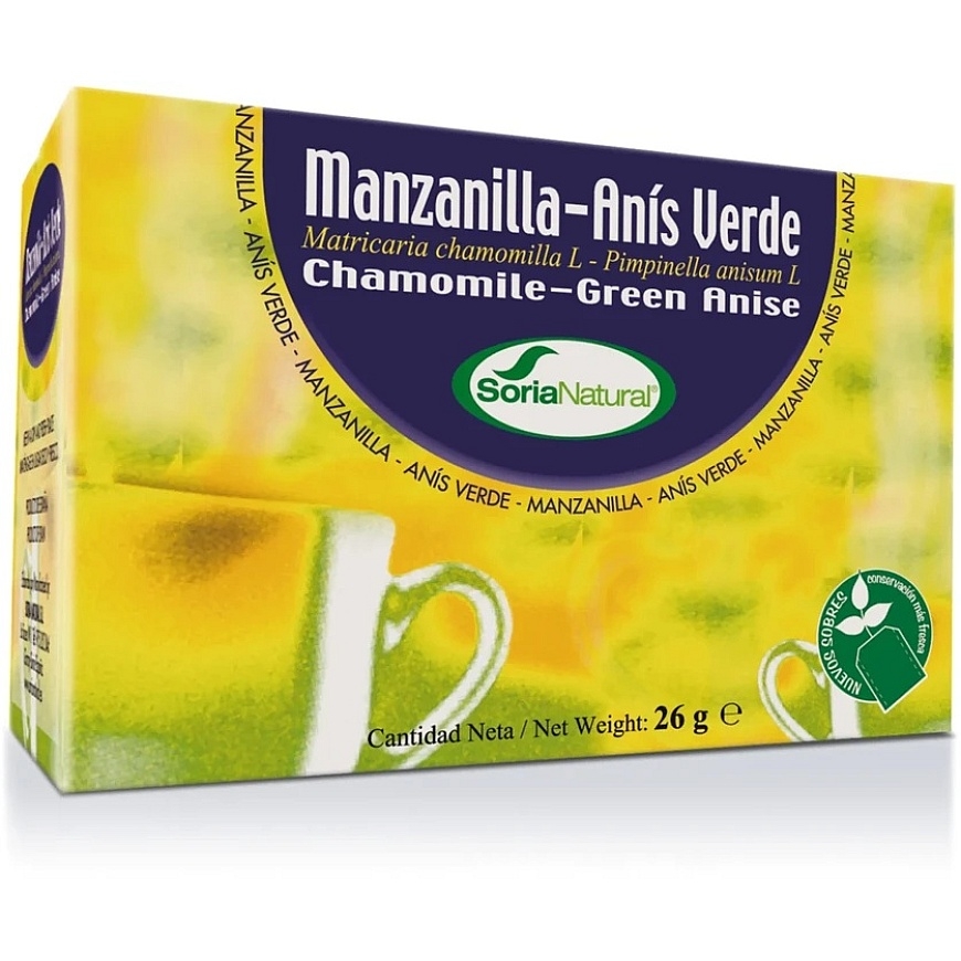 Soria Manzanilla ar Anīsu 20 Filtri