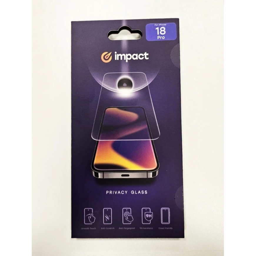 Screen Protector - Impact iPhone 18 Pro Tempered Privacy Glass