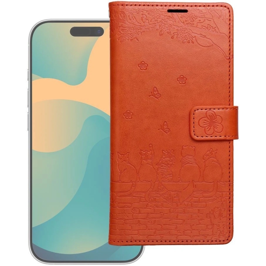 OEM Case with flap for Samsung A37 Mezzo Book red-haired cats