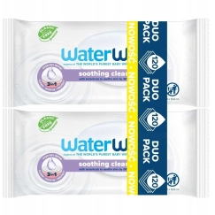 WATER WIPES Eco-friendly Wet Wipes for Kids with Lavender Extract 2x60 pcs.