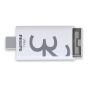 Philips Click USB flash drive 32 GB USB Type-C 3.2 Gen 1 (3.1 Gen 1) Transparent, White Philips Click USB flash drive 32 GB USB Type-C 3.2 Gen 1 (3.1 Gen 1) Transparent, White