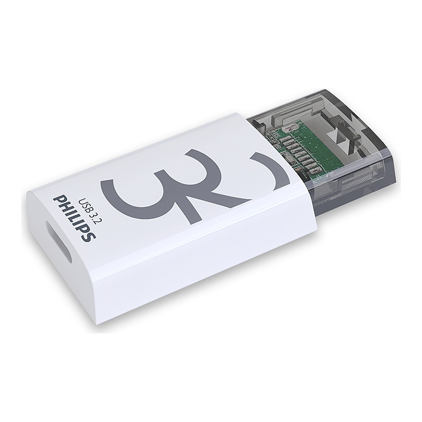Philips Click USB flash drive 32 GB USB Type-C 3.2 Gen 1 (3.1 Gen 1) Transparent, White – 3