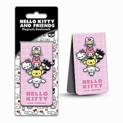 Магнитная закладка «Hello Kitty & Friends» (розовая)