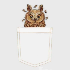 Beldizart Water-soluble Cross Stitch Embroidery Kit Curious Owl SV-245