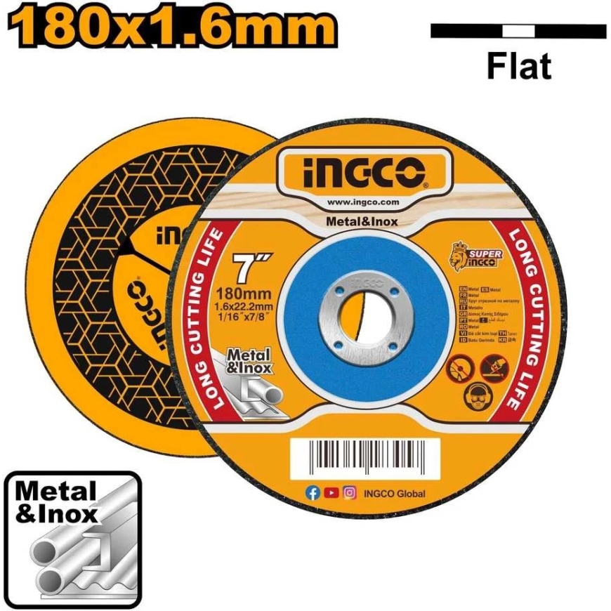 Ingco диск для резки металла 180 x 1,8 мм – 2