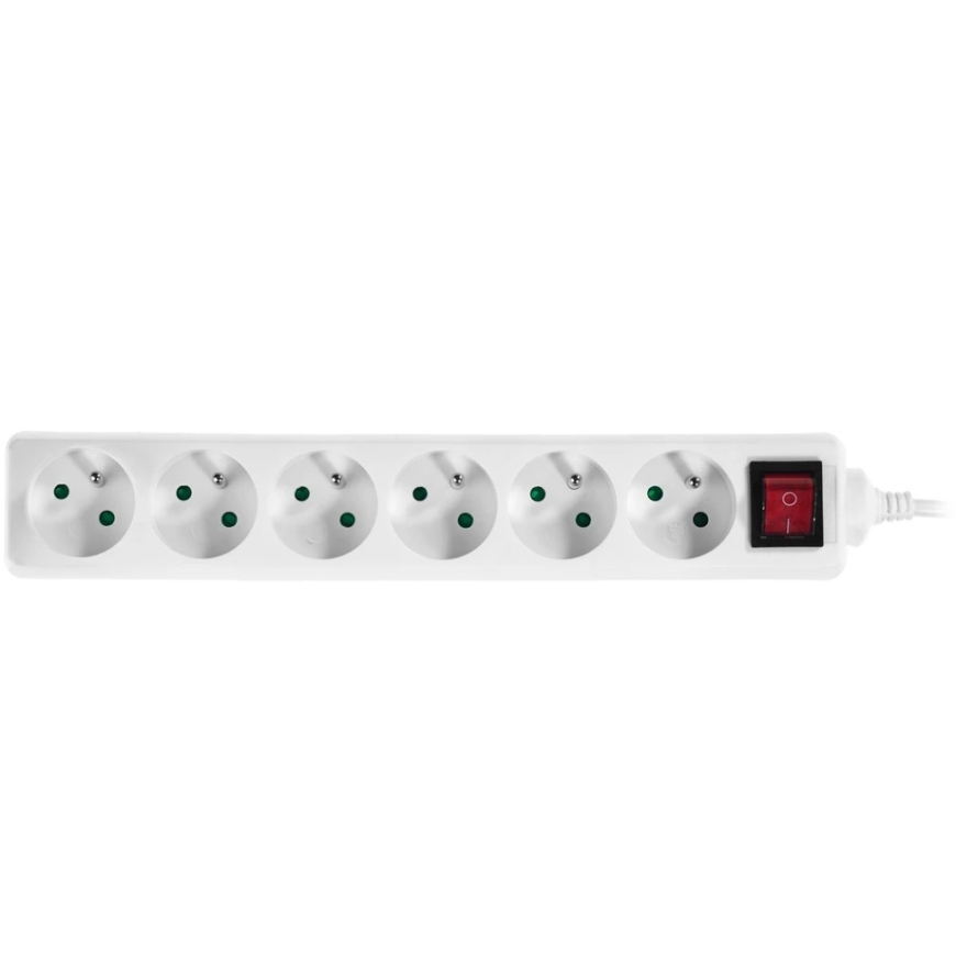 **Plastrol Fixed Extension Cord with Six Plug-Outlets** – 3
