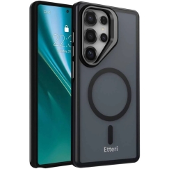 Etteri Morning Fog Case for Samsung S25 Ultra, Black