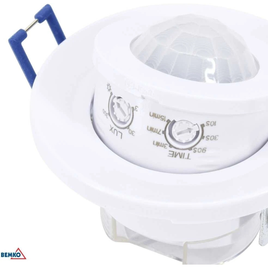 Bemko Recessed Motion Sensor, White, IP20, Max 800W, 360°, Max 8m – 2