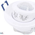 Bemko Recessed Motion Sensor, White, IP20, Max 800W, 360°, Max 8m Bemko Recessed Motion Sensor, White, IP20, Max 800W, 360°, Max 8m
