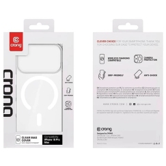Permatomas Crong Clear MAG Cover dėklas iPhone 18 Pro Max / 17 Pro Max