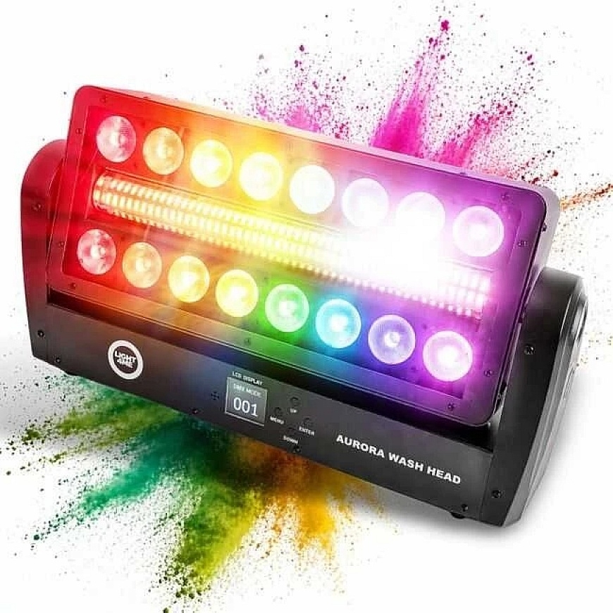 “Carruzzo LIGHT4ME AURORA WASH HEAD” moving light effect