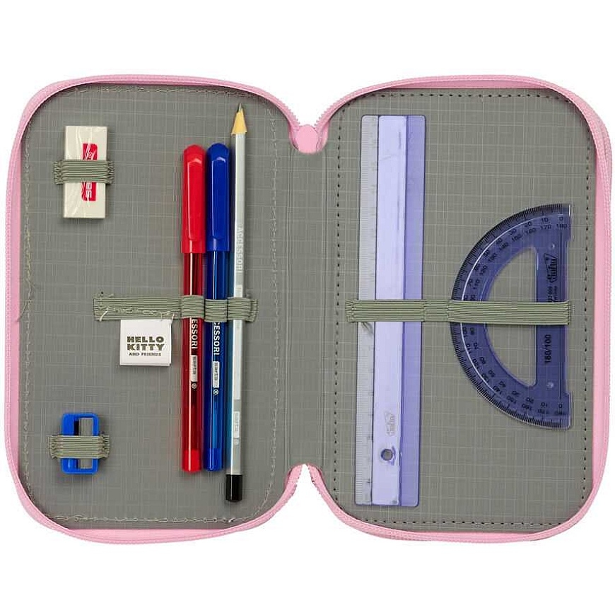 Safta Hello Kitty & Friends Triple Pencil Case 37pcs – 3