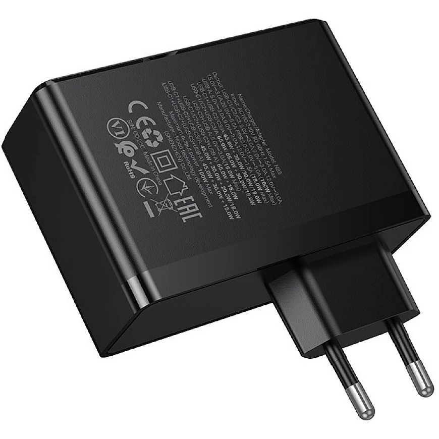 Laadija Hoco N85 100W 3xUSB-C/USB-A must – 4