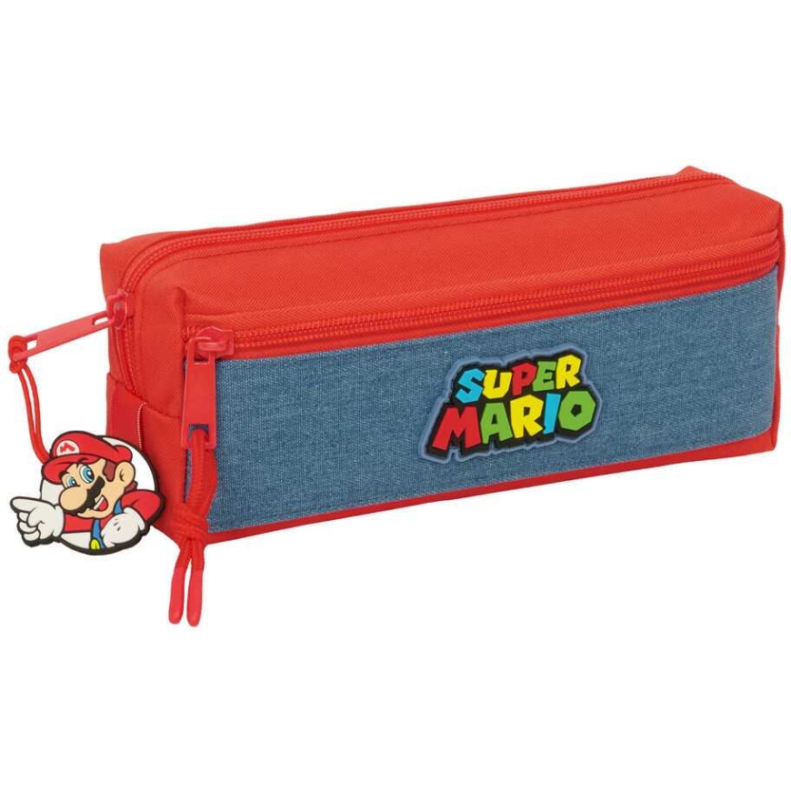 Safta Super Mario kolmekordne pliiatsikott