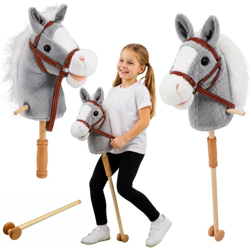 LEAN Toys Lean Toys koka zirgs