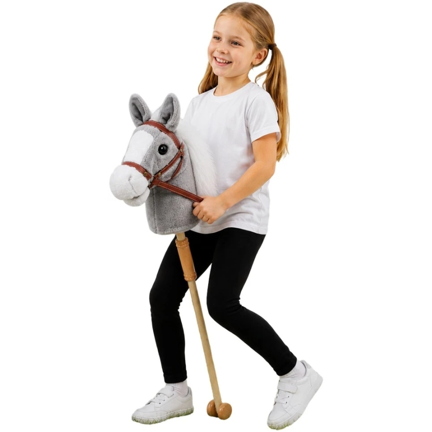 Lean Toys Arkliukas ant lazdos 100 cm – 4