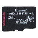 Kingston Technology 16GB microSDHC Industrial C10 A1 pSLC Card + SD Adapter Kingston Technology 16GB microSDHC Industrial C10 A1 pSLC Card + SD Adapter