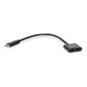 Equip 133469 garso kabelis 0,15 m USB C 2 x 3.5mm Juoda