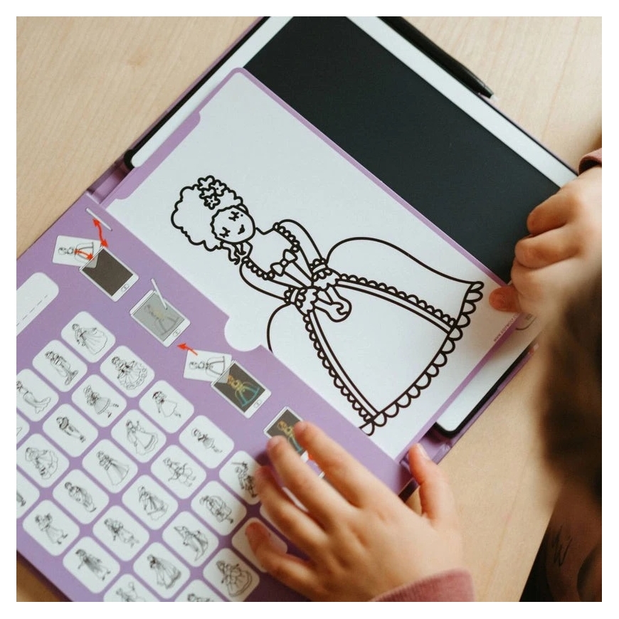 KIDYWOLF Piešimo planšetė KIDYDRAW-MINI, Princesė – 4