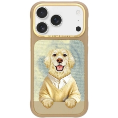 NIMMY case GENTLE PETS SERIES DOG case compatible with MagSafe for IPHONE 18 Pro Max/17 Pro Max brown