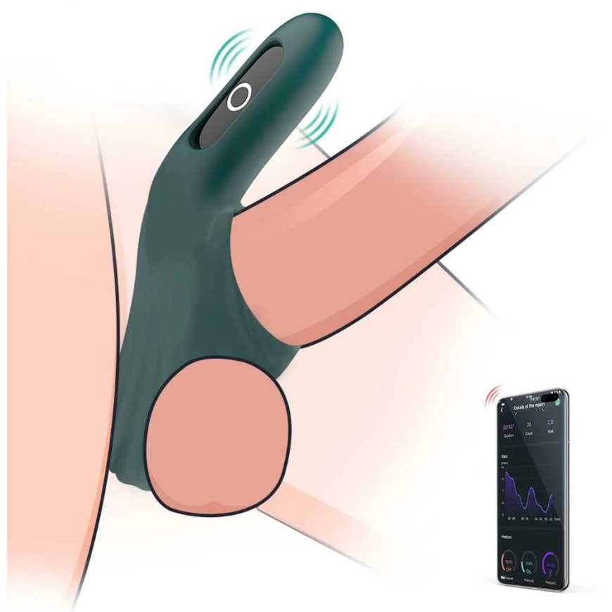 Magic Motion - Rise Smart Wearable Cockring Žalias – 3