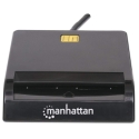 Manhattan 102049 išmanusis kortelių skaitytuvas Vidaus USB USB 2.0 Juoda