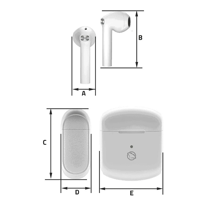 Manta Rytmo X TWS Wireless Earbuds Case, White – 2