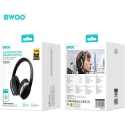 Bluetooth ausinės Bwoo Premium (BW587) juodos Bluetooth ausinės Bwoo Premium (BW587) juodos