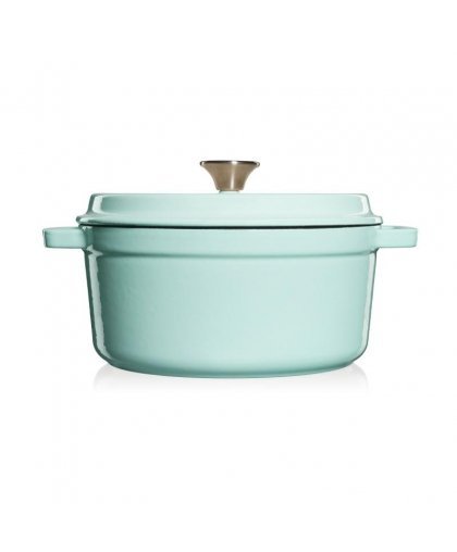 Grandfeu light blue pot, 4.7l with lid