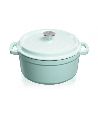 Grandfeu light blue pot, 4.7l with lid – 2