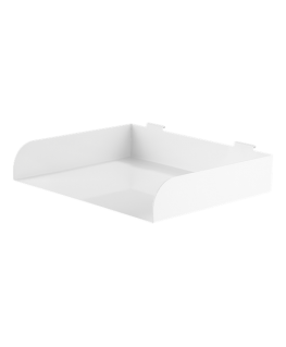 DELTACO OFFICE Document shelf mounted on profile (DELO-0151), white / DELO-0154
