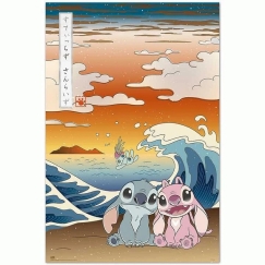 ERIK Disney Stitch & Angel Japan poster