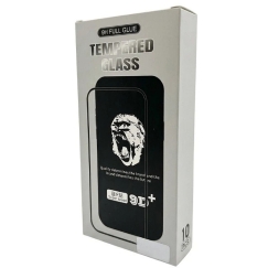 LCD aizsargstikliņš 9D Gorilla Apple iPhone 17 Pro/18 Pro melns (10 gab. komplekts)