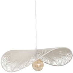 Cotton pendant lamp ADELIA, 58 x 56 x 100 cm, white