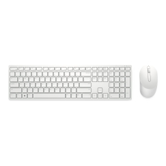 DELL Pro Keyboard and Mouse - KM5221W - US International (QWERTY) - White