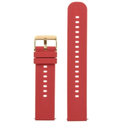 „Pacific U27“ guminis pulksteņa siksniņa - sarkans/zeltains - 18 mm